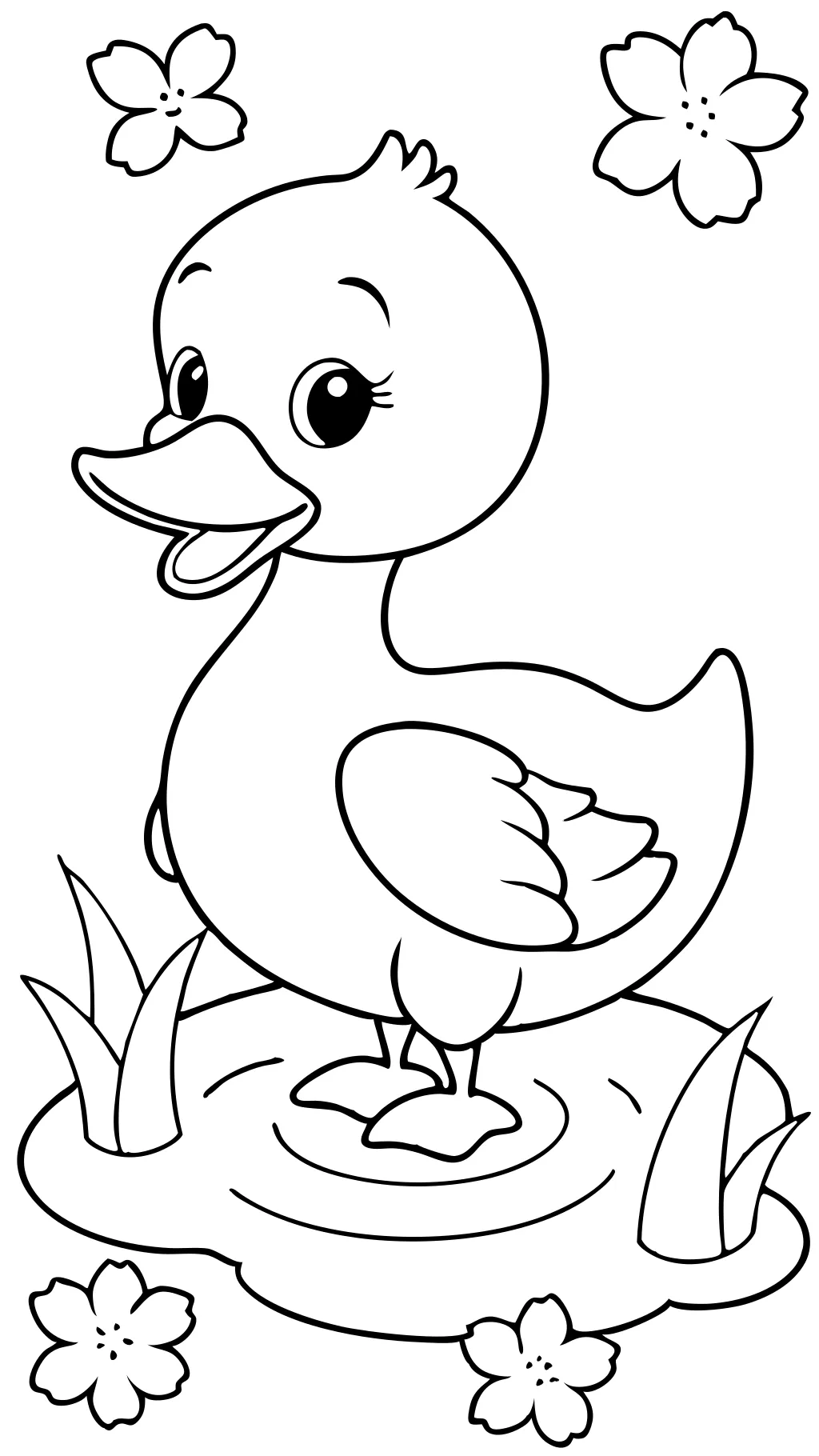 duckling coloring pages